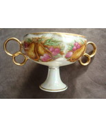 Royal Sealy Japan, footed cup or candy dish fruits decor and gold [77j] - $47.39 CAD