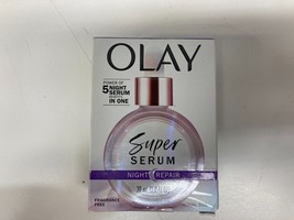 Olay 5-In-1 Super Serum Night Repair Fragrance Free - 30ml - £12.62 GBP