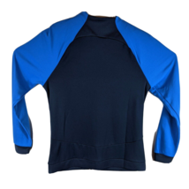Womens Blue Athletic Jacket Size Medium Nike Warm Up Light Sweatshirt - £25.38 GBP