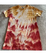 NEW Gildan Mens Red Orange Yellow White Ice Dye Tie Dye Short Sleeve Shi... - $24.50