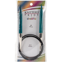 Knitter&#39;s Pride-Dreamz Fixed Circular Needles 40&quot;-Size 15/10mm - £14.71 GBP