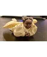 Plastic African American Angel Christmas Ornament  - £6.96 GBP