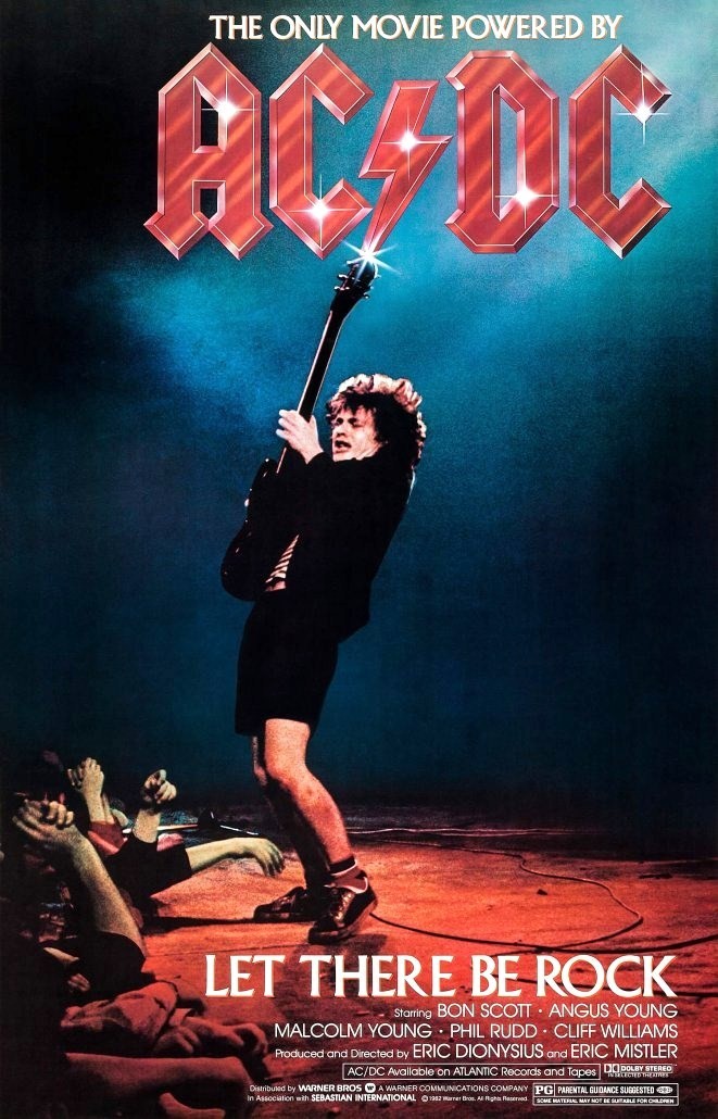 AC/DC Band 24 x 38 &quot;LET THERE BE ROCK&quot; Reproduction Movie Poster - Colle... - $45.00
