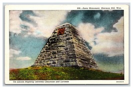 Ames Monument Sherman Hill Cheyenne Wyoming WY UNP LInen Postcard N24 - £2.32 GBP