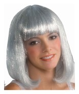 FORUM WHITE &amp; SILVER ANGEL SHIMMER WIG w/ BANGS ADULT COSTUME ACCESSORY ... - $16.71