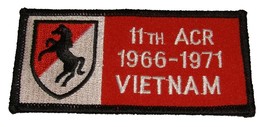 11TH Acr Armored Cavalry Regiment 1966-1971 Vietnam Patch - Color - Veteran Owne - £4.26 GBP