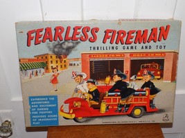 Vintage 1957 Hasbro Fearless Fireman Game in Box - $64.35