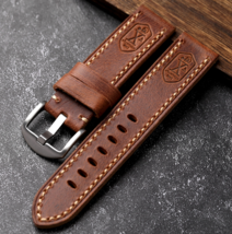 Premium Quality Italian Leather Handmade Watch Strap 20mm Flottiglia Lig... - £20.71 GBP