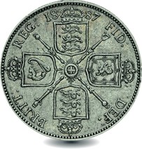 1887 Silver Florin Coin - £58.85 GBP
