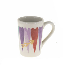 Starbucks Valentine Day Pink Color Heart Arrow Tall Ceramic Coffee Mug 8oz - £9.93 GBP