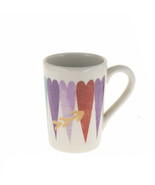 Starbucks Valentine Day Pink Color Heart Arrow Tall Ceramic Coffee Mug 8oz - $12.46