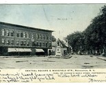 Central Square &amp; Wakefield St. Rochester New Hampshire Postcard Sparkles... - $21.75