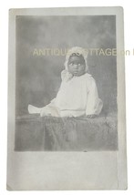 Antique African American Cute Baby Photo Rppc Evelyn Saddler To Delilah Ozell - £53.56 GBP