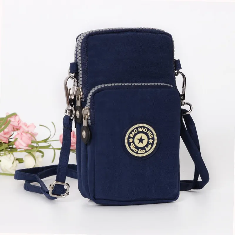 Women Shoulder Bag Girl Nylon Navy blue - £7.18 GBP