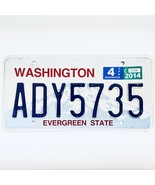 2014 United States Washington Evergreen Passenger License Plate ADY5735 - $20.35 CAD