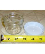 Small Jelly Jar &amp; CAP Clear Glass BALL 1/4 Pint 4oz Baby Food Freezer Sa... - $19.11