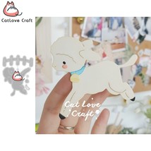 Sheep Jumping Fence Metal Cutting Dies Scrapbooking Die Cuts Card Making... - $9.83