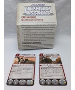 (2) Star Wars Imperial Assault Captain Terro Villain Pack Cards + Sheet - $13.88 CAD