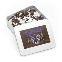 Jigsaw Puzzle in Tin, Cheer Mom, Purple, Personalised/Non-Personalised, awd-335  - £28.22 GBP+