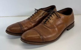 Allen Edmonds Fifth Avenue Dark Chili Leather Cap Toe Oxfords Men&#39;s Size 12 D - £54.75 GBP