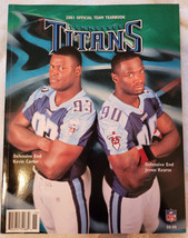 2001 Tennessee Titans  Official Team Yearbook Kevin Carter, Jevon Kearse - £19.29 GBP