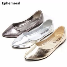Women&#39;s Flats Ballerina Shoes Soft Sole Pointed Toe Breathable Slip-on Ladies Lo - £38.84 GBP