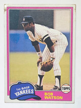 Bob Watson 1981 Topps #690 New York Yankees MLB Baseball Card - £0.79 GBP