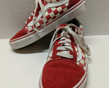 Vans Red White Checkered Sneakers Men 5 Womens Size 6.5 (500714) - $14.80