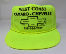 West Coast Camaro - Chevelle Yellow Chevy Camaro Trucker Hat Strapback Otto cap - $24.50