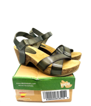 Hee Burnished Leather Heeled Sandals- Fango, Eur 37 / Us 6.5-7 #Made In Spain - £63.28 GBP