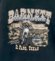 Harley Davidson Motorcycle Black T-Shirt Men&#39;s 3XL  Barnett El Paso Texas - £12.88 GBP
