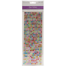 MultiCraft 6mm Gem Stickers-Multicolor - £8.85 GBP