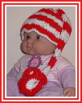 Christmas Baby Elf Hat, Santa Hat For Newborn Girls, Santa Hat For Babies - £13.54 GBP