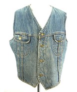 Lee Storm Rider Vintage 70s Denim Vest Sherpa Lining Made USA Western Co... - $87.94 CAD