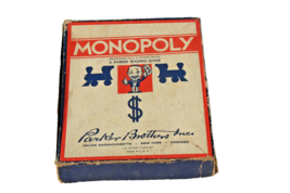 Vintage 1936 Monopoly Game By Parker Brothers Parker Trading Game - No Gameboard - £8.01 GBP