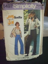 Simplicity 6497 Misses Knit Top, Cardigan &amp; Pants Pattern - Size 16 Bust 38 - $6.59