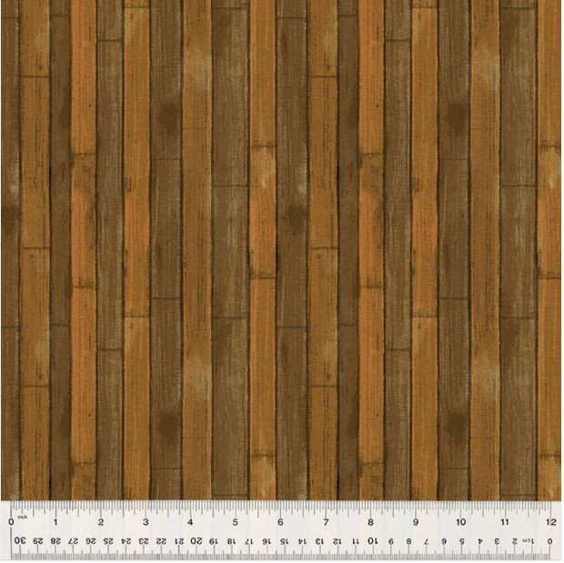 Cotton Outdoor Adventure Cabin Logs Wooden Brown Fabric Print by Yard D7... - $15.95