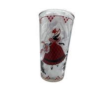 Anchor Hocking Tartan Scotty Dog Victorian Lady Replacement Glass 8 oz 1950's - $11.26