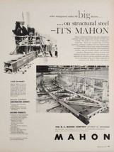 1961 Print Ad R.C. Mahon Co Structural Steel Construction,Building Detroit,MI - £16.78 GBP