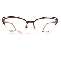 Takumi TK1124 030 Brille Rahmen Rosa Gold Cat Eye Halbe Felge 52-17-135 - £52.03 GBP