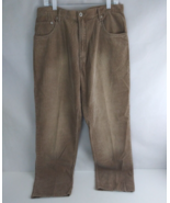 NWT Arizona Jean Co. Men&#39;s Corduroy Loose Fit Taupe Bootcut Pants Size 3... - €16,98 EUR