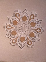 Mandala decorative flower Indian Stamp 50 mm diamete, leather stamps, relief 3d - £11.98 GBP