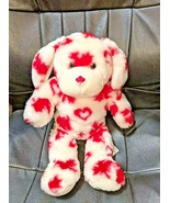 BUILD A BEAR DOG sings OH CANADA Red &amp; White Maple Leaf PATRIOTIC PUP Ra... - £98.92 GBP