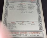 Sacred Song The Boston Music Company - 1913 Sheet Music Here Me Cry Oh God - $9.65