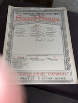 Sacred Song The Boston Music Company - 1913 Sheet Music Here Me Cry Oh God - £7.68 GBP