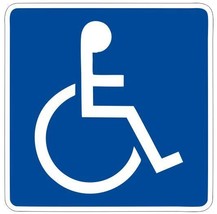 Handicap Parking Sticker Decal R7190 Highway Sign Road Sign - £1.46 GBP+