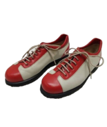 WALTER GENUIN Italy EU-38 US-7.5 ladies spikeless golf shoes red beige l... - $135.85 CAD