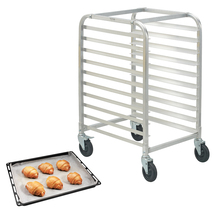 VEVOR Bun Pan Rack, 10-Tier Commercial Bakery Racks with Brake Wheels, A... - $99.99