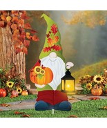 Solar Fall Harvest Gnome Pumpkins Garden Stake Thanksgiving Halloween La... - €19,95 EUR