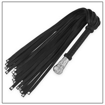 Real Cow Leather Flogger, BDSM  Metal Studs Flogger Whip 25 Tails Handma... - $23.36